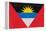 Antigua And Barbuda Flag Design with Wood Patterning - Flags of the World Series-Philippe Hugonnard-Framed Stretched Canvas