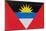 Antigua And Barbuda Flag Design with Wood Patterning - Flags of the World Series-Philippe Hugonnard-Mounted Art Print