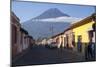 Antigua and Vulcano Fuego, Guatemala, Central America-Peter Groenendijk-Mounted Photographic Print