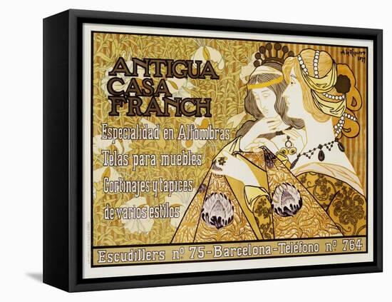 Antigua Casa Franch Poster-Alejandro De Riquer-Framed Premier Image Canvas