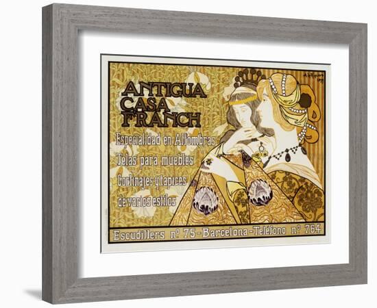 Antigua Casa Franch Poster-Alejandro De Riquer-Framed Giclee Print