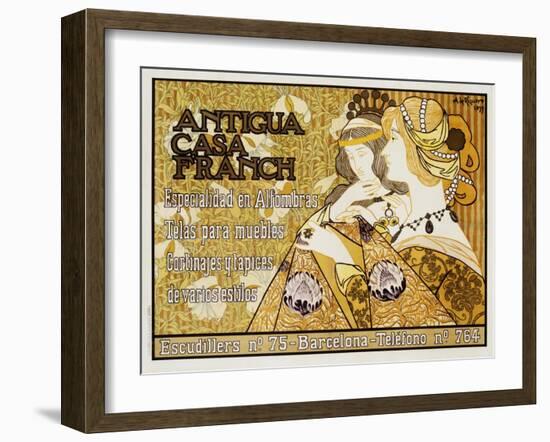 Antigua Casa Franch Poster-Alejandro De Riquer-Framed Giclee Print