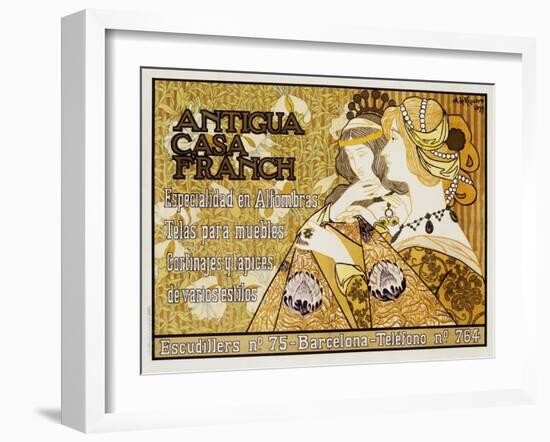 Antigua Casa Franch Poster-Alejandro De Riquer-Framed Giclee Print