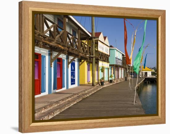 Antigua, Heritage Quay Shopping District in St, John's, Caribbean-Gavin Hellier-Framed Premier Image Canvas