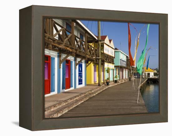 Antigua, Heritage Quay Shopping District in St, John's, Caribbean-Gavin Hellier-Framed Premier Image Canvas