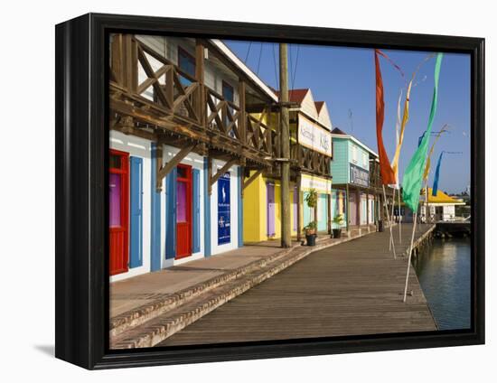 Antigua, Heritage Quay Shopping District in St, John's, Caribbean-Gavin Hellier-Framed Premier Image Canvas