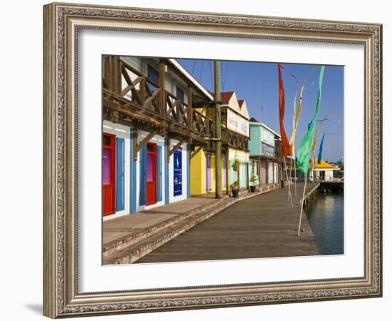 Antigua, Heritage Quay Shopping District in St, John's, Caribbean-Gavin Hellier-Framed Photographic Print