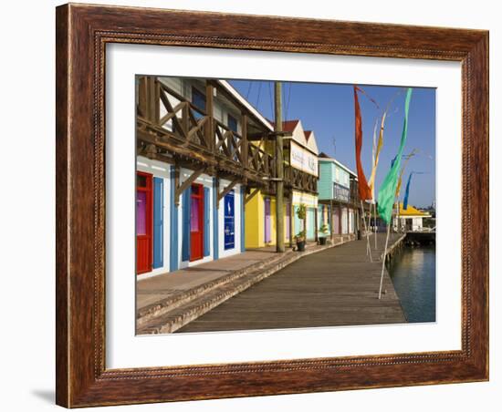 Antigua, Heritage Quay Shopping District in St, John's, Caribbean-Gavin Hellier-Framed Photographic Print