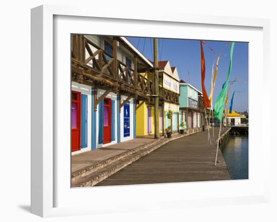 Antigua, Heritage Quay Shopping District in St, John's, Caribbean-Gavin Hellier-Framed Photographic Print