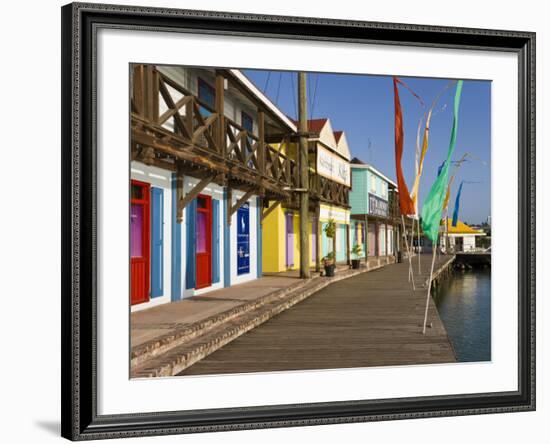 Antigua, Heritage Quay Shopping District in St, John's, Caribbean-Gavin Hellier-Framed Photographic Print