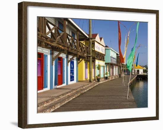 Antigua, Heritage Quay Shopping District in St, John's, Caribbean-Gavin Hellier-Framed Photographic Print