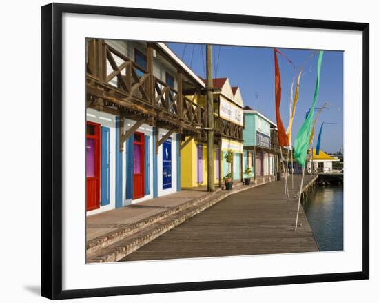 Antigua, Heritage Quay Shopping District in St, John's, Caribbean-Gavin Hellier-Framed Photographic Print