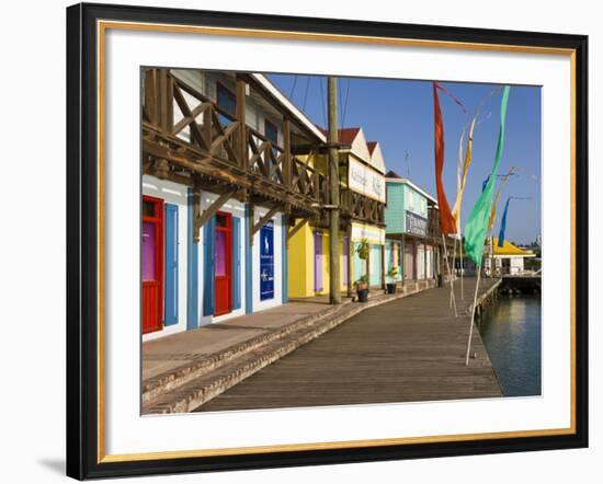 Antigua, Heritage Quay Shopping District in St, John's, Caribbean-Gavin Hellier-Framed Photographic Print