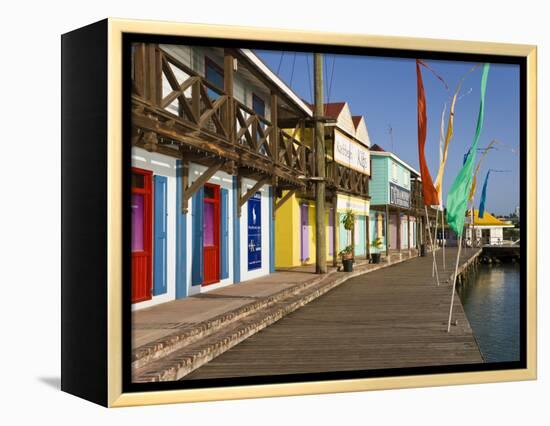 Antigua, Heritage Quay Shopping District in St, John's, Caribbean-Gavin Hellier-Framed Premier Image Canvas