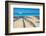 Antigua, Jolly Bay Beach, Palm Trees Casting Shadows-Alan Copson-Framed Photographic Print