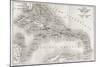 Antilles Old Map. Created By Vuillemin And Erhard, Published On Le Tour Du Monde, Paris, 1860-marzolino-Mounted Art Print