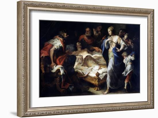 Antiochus and Stratonice, 17th or Early 18th Century-Luca Giordano-Framed Giclee Print