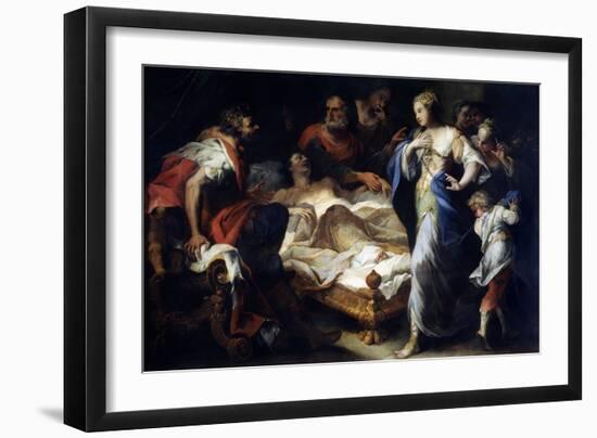 Antiochus and Stratonice, 17th or Early 18th Century-Luca Giordano-Framed Giclee Print