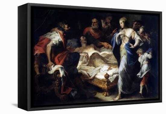 Antiochus and Stratonice, 17th or Early 18th Century-Luca Giordano-Framed Premier Image Canvas