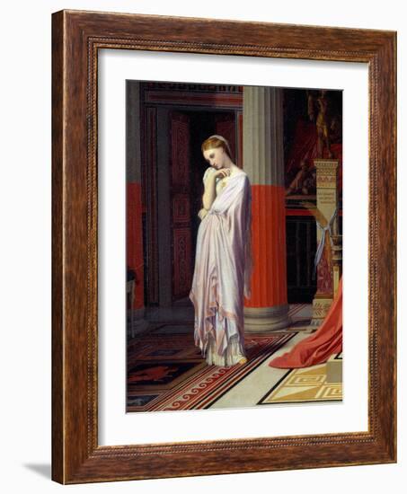 Antiochus Disease or Antiochus and Stratonice Antiochus (324-261 Bc) is Sick of Love for His Husban-Jean Auguste Dominique Ingres-Framed Giclee Print