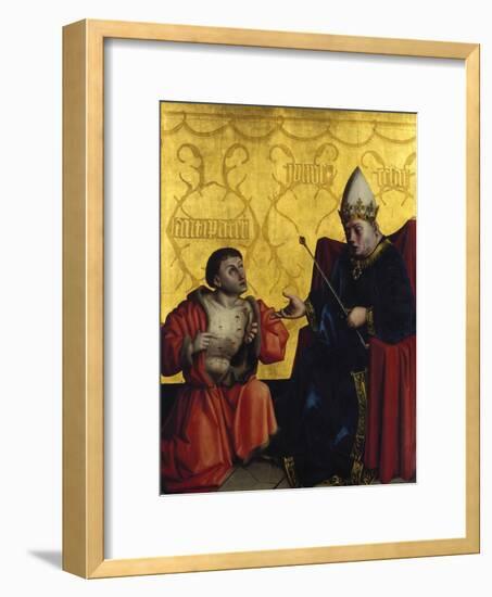 Antipater in Front of Julius Caesar, C. 1435-Konrad Witz-Framed Giclee Print