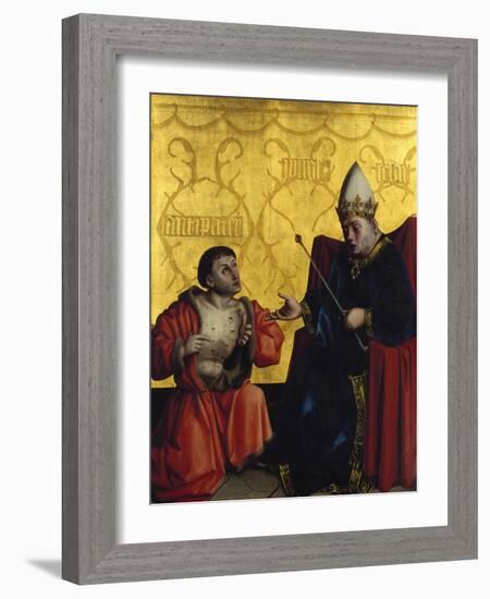 Antipater in Front of Julius Caesar, C. 1435-Konrad Witz-Framed Giclee Print