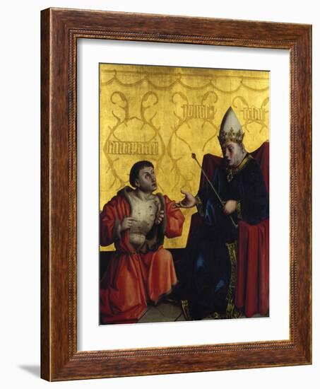 Antipater in Front of Julius Caesar, C. 1435-Konrad Witz-Framed Giclee Print