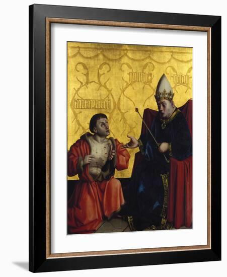 Antipater in Front of Julius Caesar, C. 1435-Konrad Witz-Framed Giclee Print