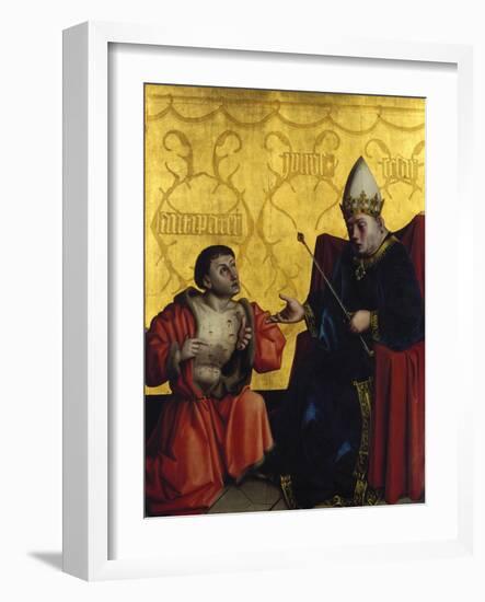 Antipater in Front of Julius Caesar, C. 1435-Konrad Witz-Framed Giclee Print