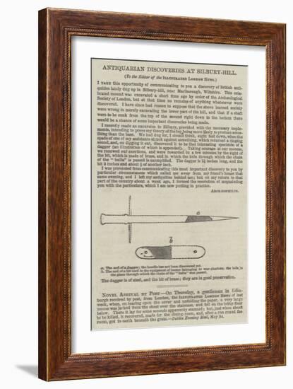 Antiquarian Discoveries at Silbury-Hill-null-Framed Giclee Print