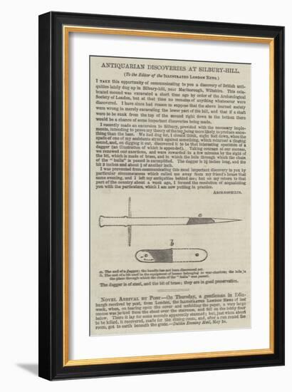 Antiquarian Discoveries at Silbury-Hill-null-Framed Giclee Print