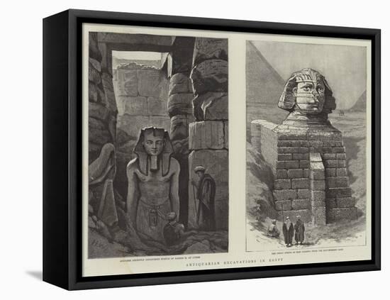 Antiquarian Excavations in Egypt-Henry Woods-Framed Premier Image Canvas