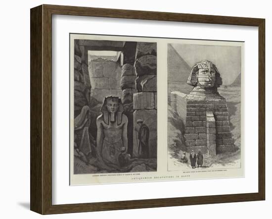 Antiquarian Excavations in Egypt-Henry Woods-Framed Giclee Print