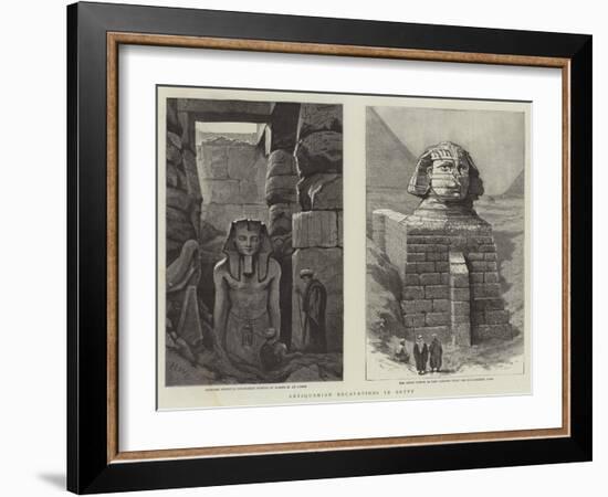 Antiquarian Excavations in Egypt-Henry Woods-Framed Giclee Print