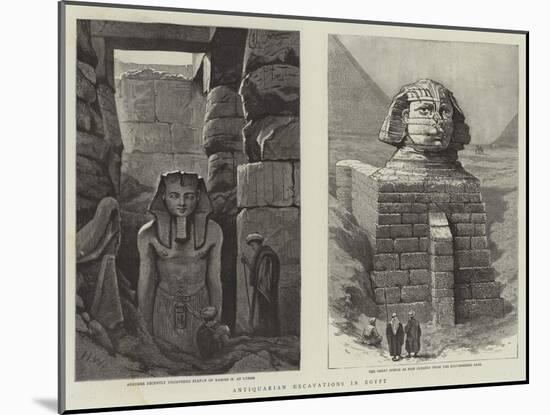 Antiquarian Excavations in Egypt-Henry Woods-Mounted Giclee Print