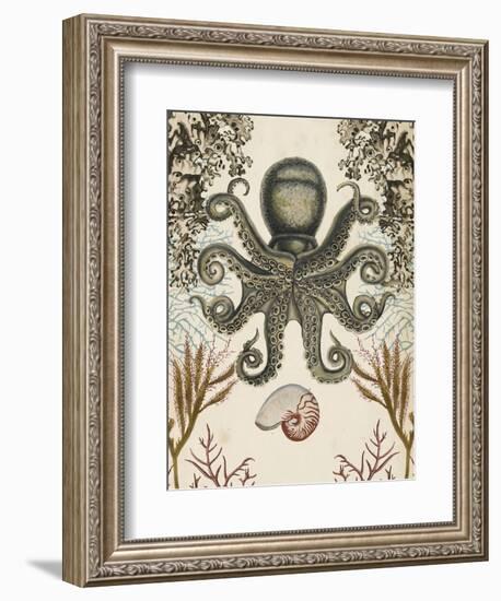 Antiquarian Menagerie - Octopus-Naomi McCavitt-Framed Premium Giclee Print