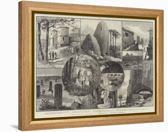 Antiquarian Sketches in Guatemala, Central America-Paul Frenzeny-Framed Premier Image Canvas