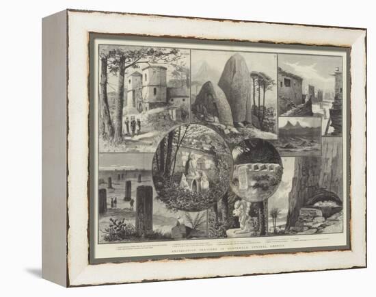 Antiquarian Sketches in Guatemala, Central America-Paul Frenzeny-Framed Premier Image Canvas