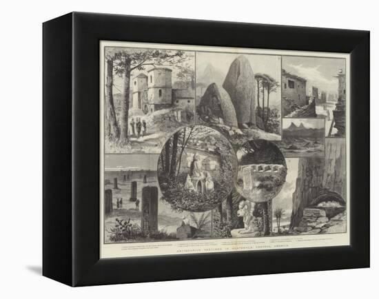 Antiquarian Sketches in Guatemala, Central America-Paul Frenzeny-Framed Premier Image Canvas