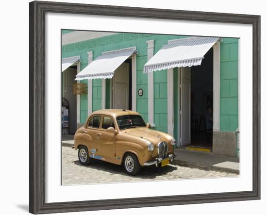 Antique 1950S Car, UNESCO World Heritage Site, Trinidad, Cuba-Michael DeFreitas-Framed Photographic Print