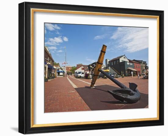 Antique Anchor at Bowen's Wharf, Established in 1760-Robert Francis-Framed Photographic Print