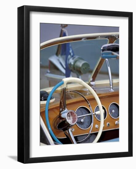 Antique and Classic Boat Society Show on Lake Washington, Seattle, Washington, USA-William Sutton-Framed Photographic Print