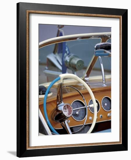 Antique and Classic Boat Society Show on Lake Washington, Seattle, Washington, USA-William Sutton-Framed Photographic Print