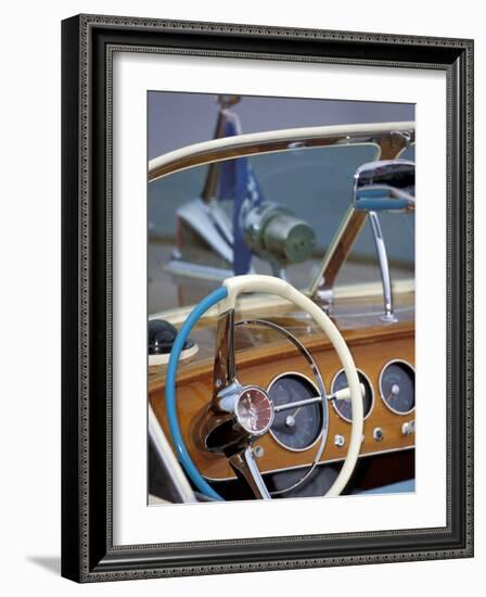 Antique and Classic Boat Society Show on Lake Washington, Seattle, Washington, USA-William Sutton-Framed Photographic Print