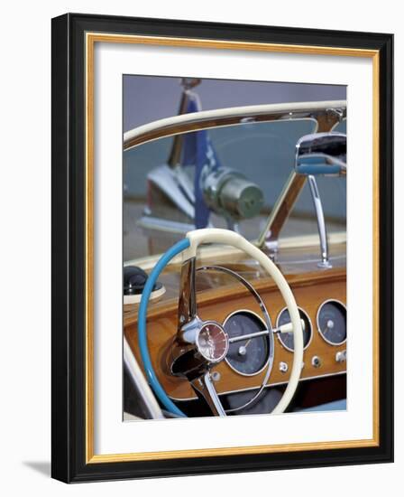 Antique and Classic Boat Society Show on Lake Washington, Seattle, Washington, USA-William Sutton-Framed Photographic Print