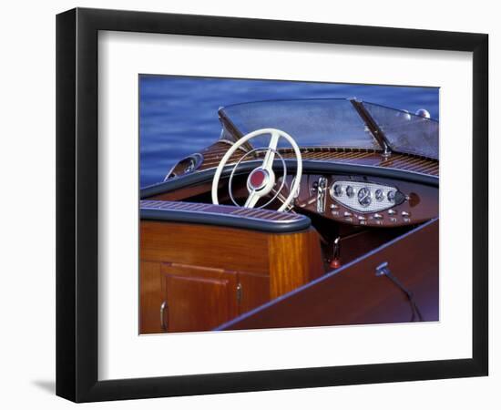 Antique and Classic Boat Society Show on Lake Washington, Seattle, Washington, USA-William Sutton-Framed Photographic Print