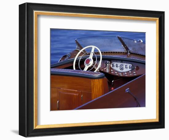 Antique and Classic Boat Society Show on Lake Washington, Seattle, Washington, USA-William Sutton-Framed Photographic Print