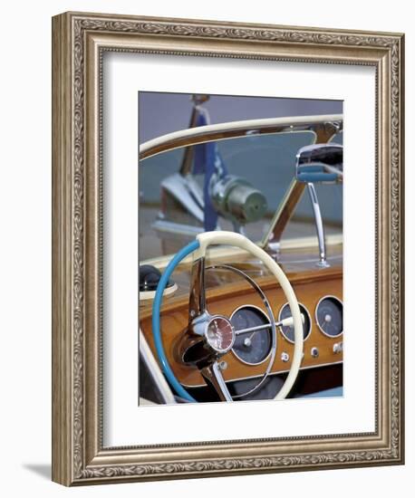 Antique and Classic Boat Society Show on Lake Washington, Seattle, Washington, USA-William Sutton-Framed Photographic Print