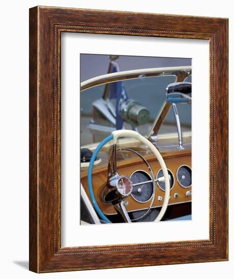 Antique and Classic Boat Society Show on Lake Washington, Seattle, Washington, USA-William Sutton-Framed Photographic Print