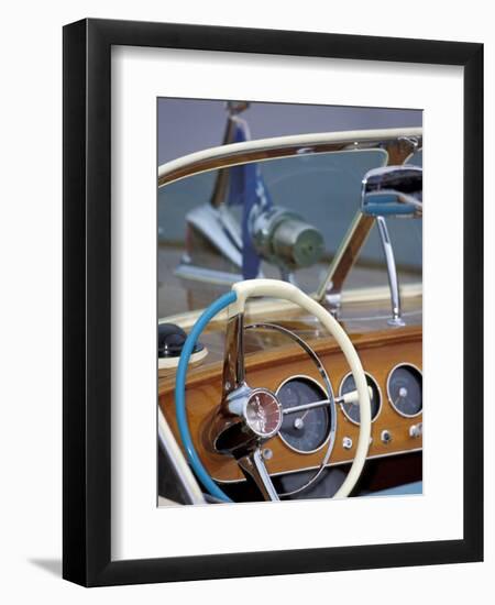 Antique and Classic Boat Society Show on Lake Washington, Seattle, Washington, USA-William Sutton-Framed Photographic Print